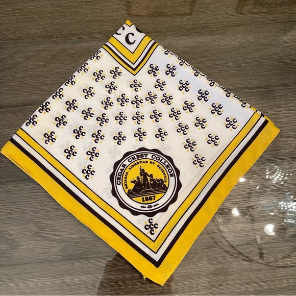 Vintage Cedar Crest College, Allentown PA Scarf, Bandana - Picture 5 of 16
